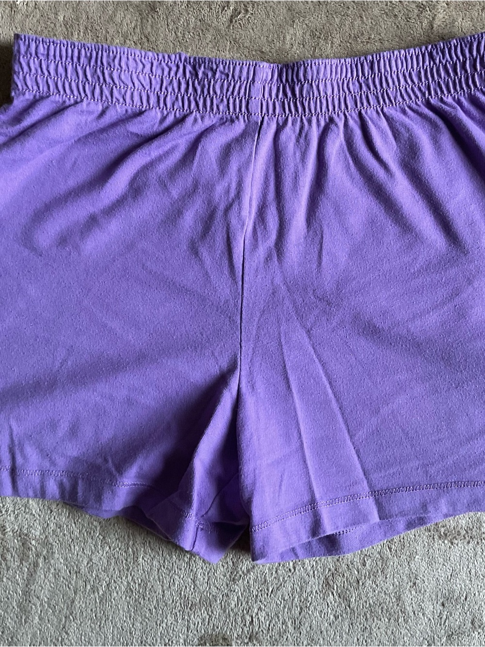 Purple Elastic-Waist Athletic Shorts Girl Size Large 10-12